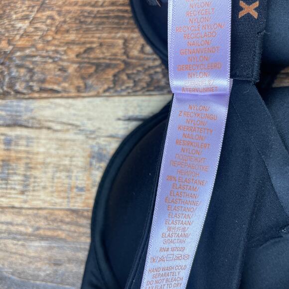 Savage X Fenty by Rihanna Women's 32D Caviar Black Soft N Savage Padded Demi Bra - Picture 15 of 16